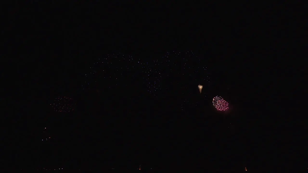 Fireworks end in a massive explosion after an evening air show