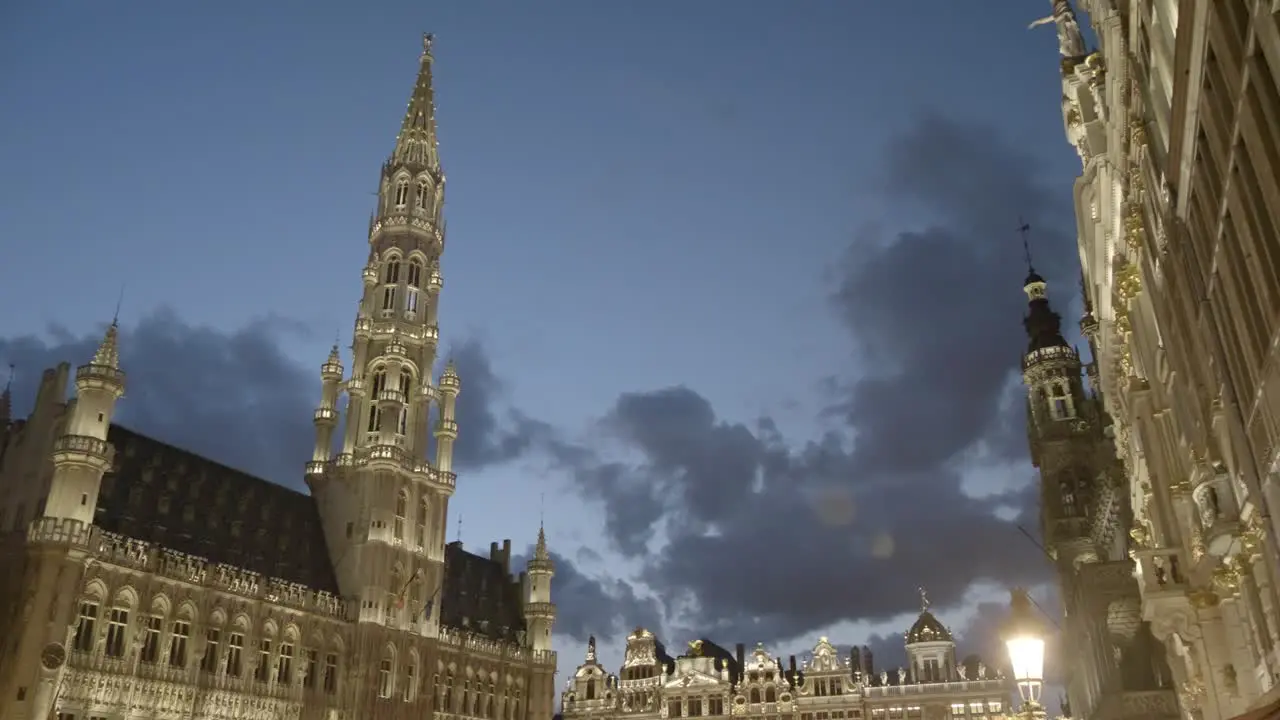 Grand Place in Brussels at Dusk