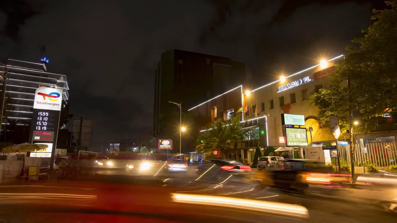 Night Timelapse of Oxford Street Osu Business Center