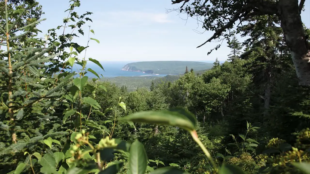 Looking out at the Cabot Trail Nova Scotia 4K