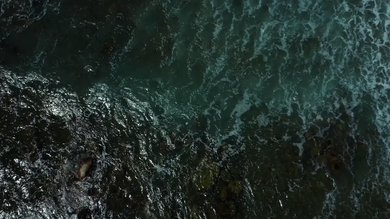 Dark Ocean Waves Filmed from Above Nova Scotia