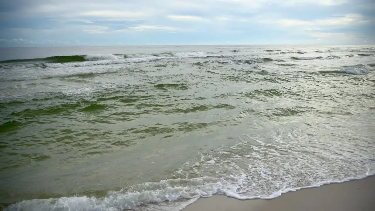 Ocean waves on an overcast day-1