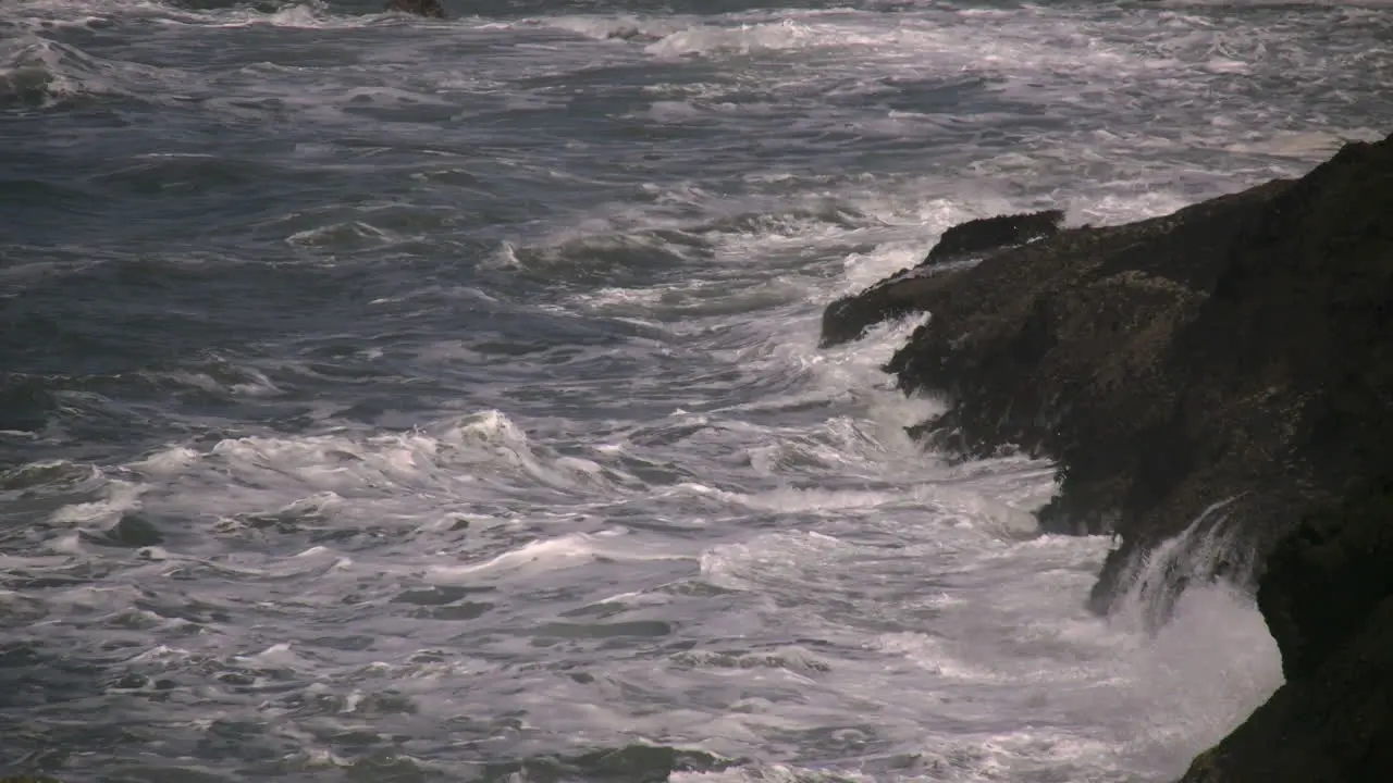 Oregon Waves On Lava At Depot Bay