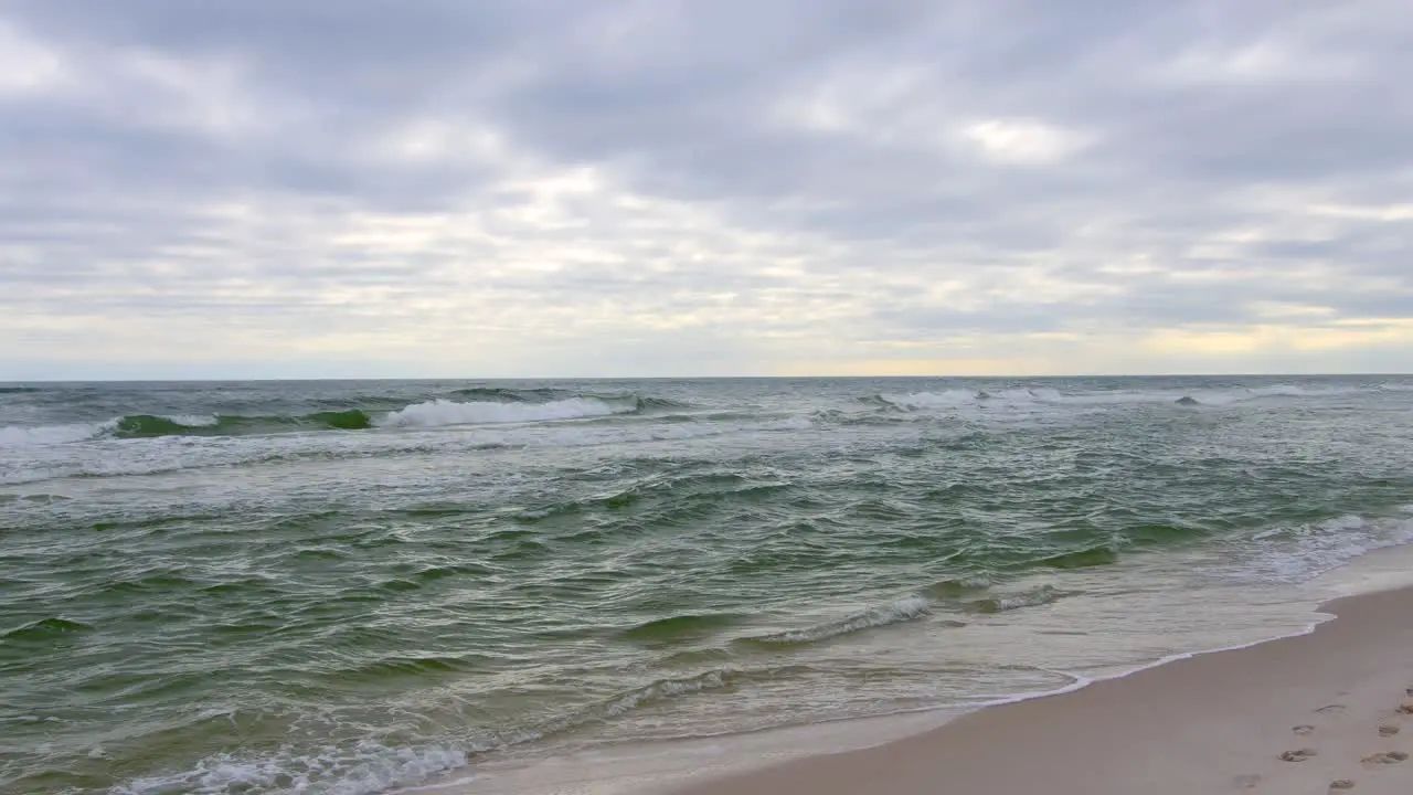 Ocean waves on an overcast day-4