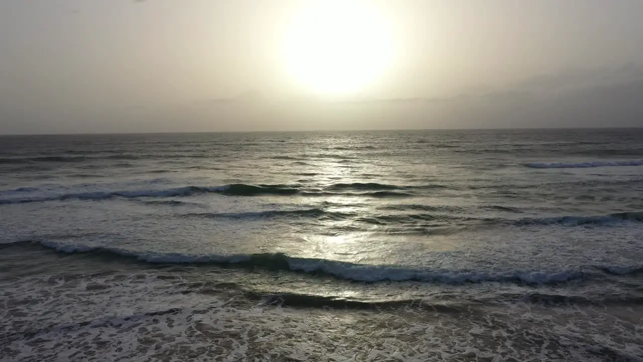 Early morning flying toward the sea at Surfers Paradise