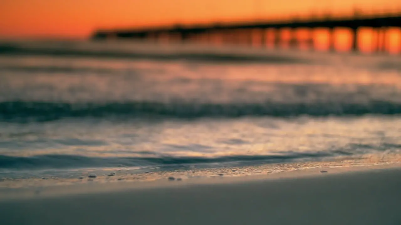 Waving sea near the beach