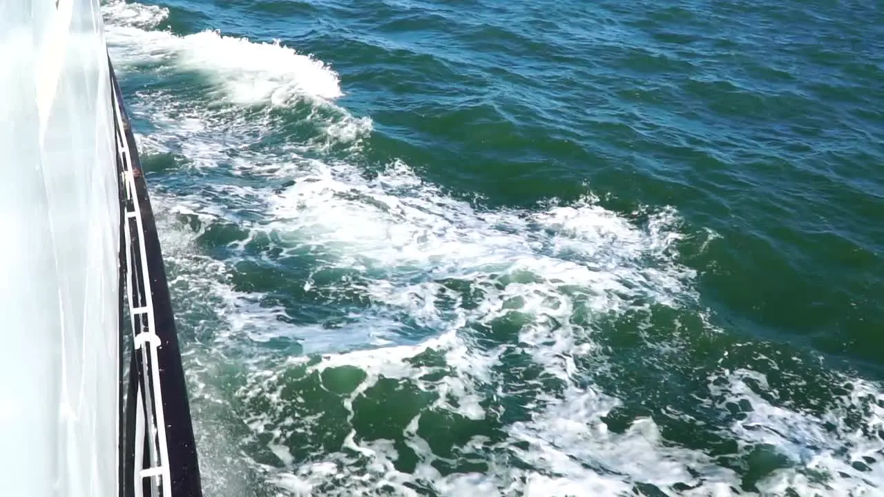 Boat trip and ocean waves