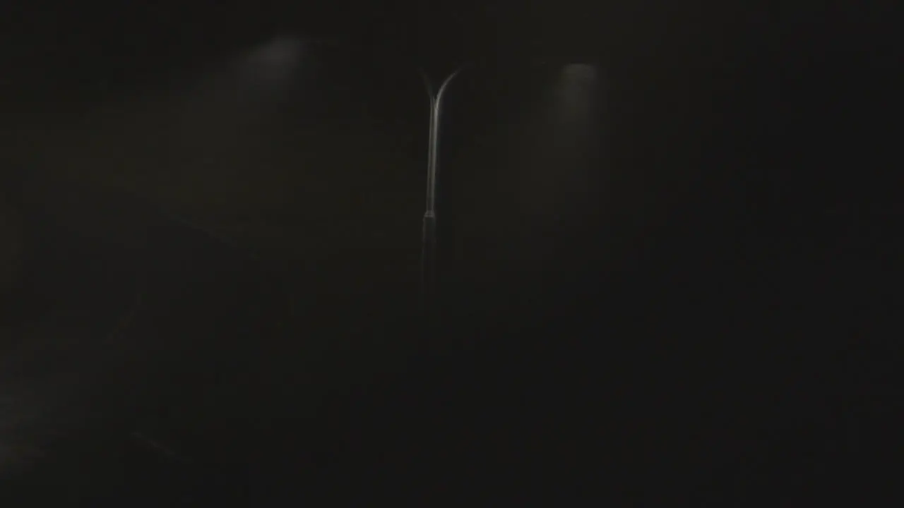 Very dark scenario with fog at night