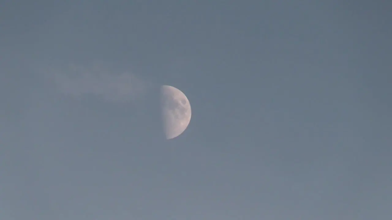 Moon in the early evening