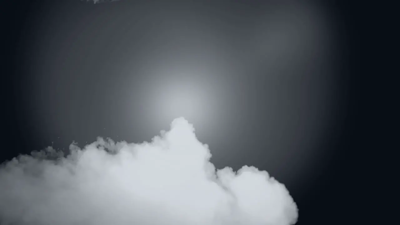 Clouds of smoke on grey background