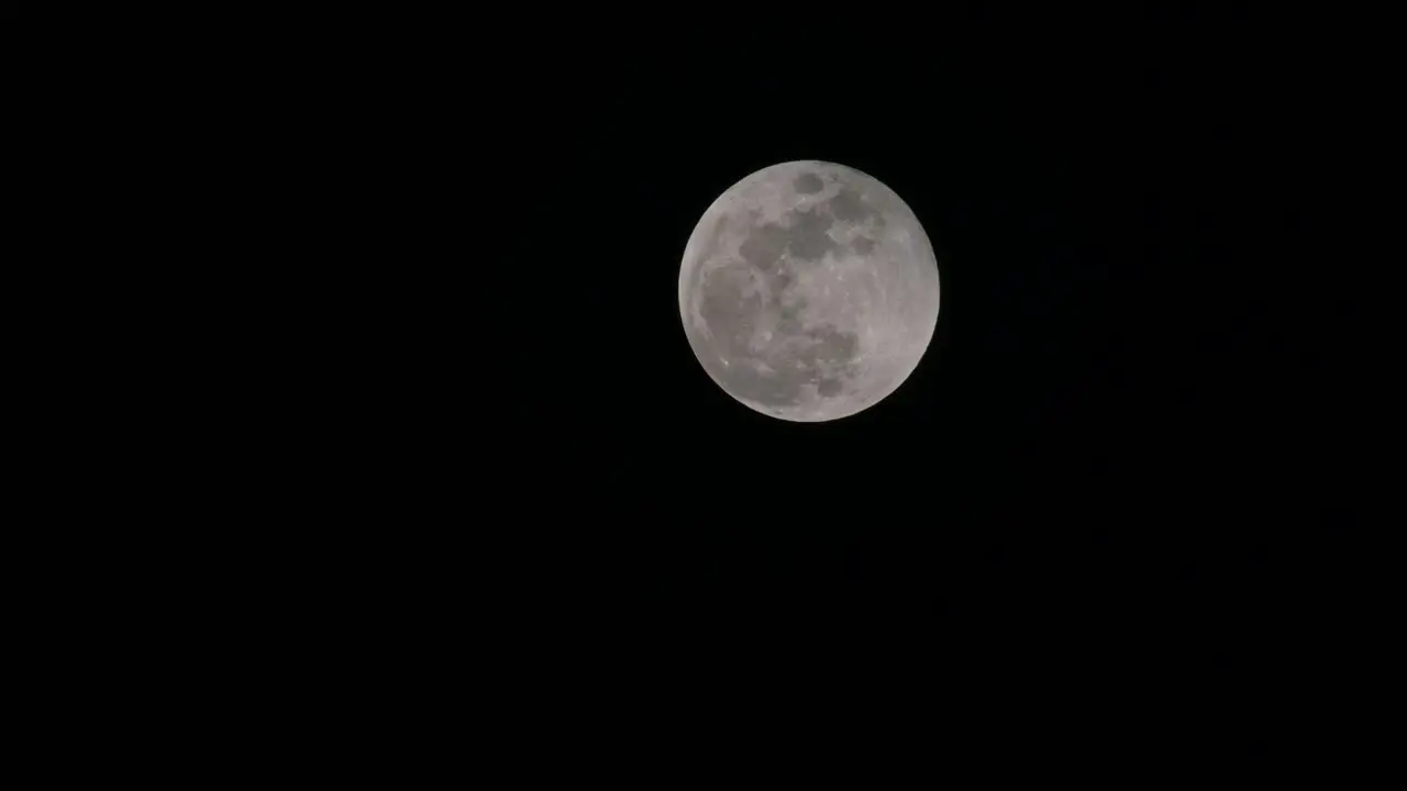 A time-lapse of the moon from the middle of the frame after the Lunar Eclipse in Thailand last November 8 2022