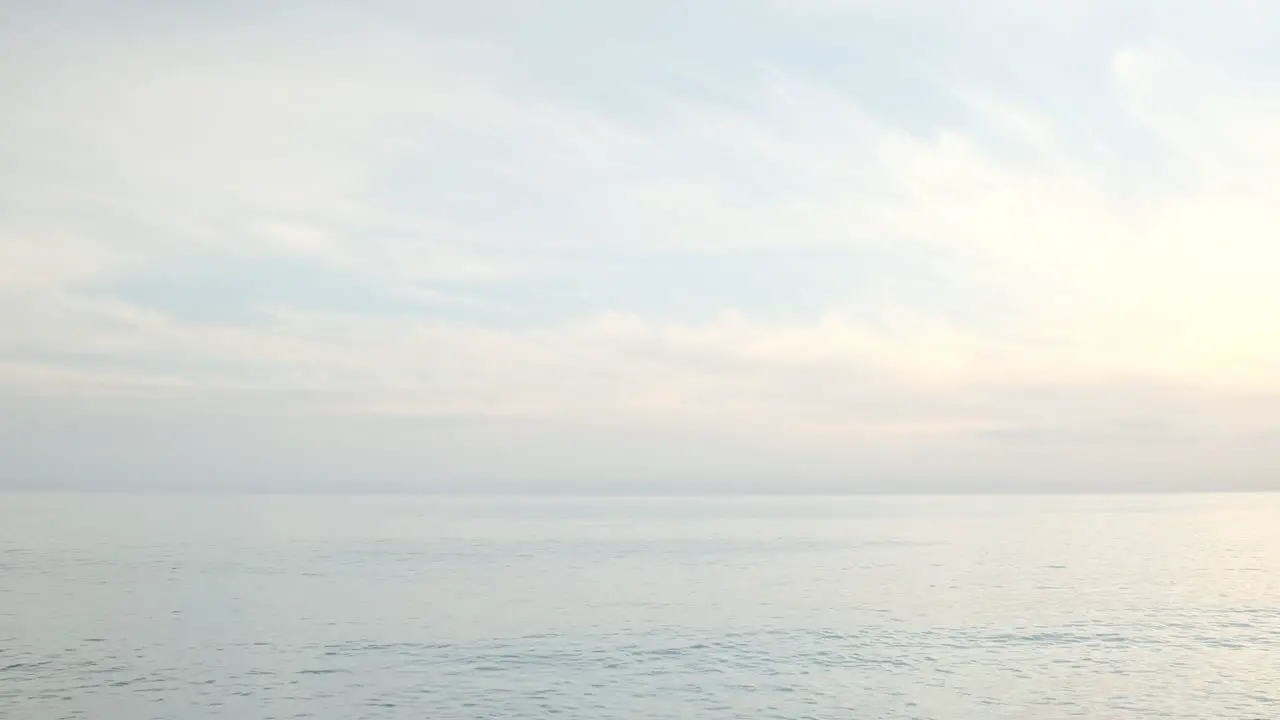 Heavenly partially cloudy skies on the Big Rock beach of Malibu California at golden hour