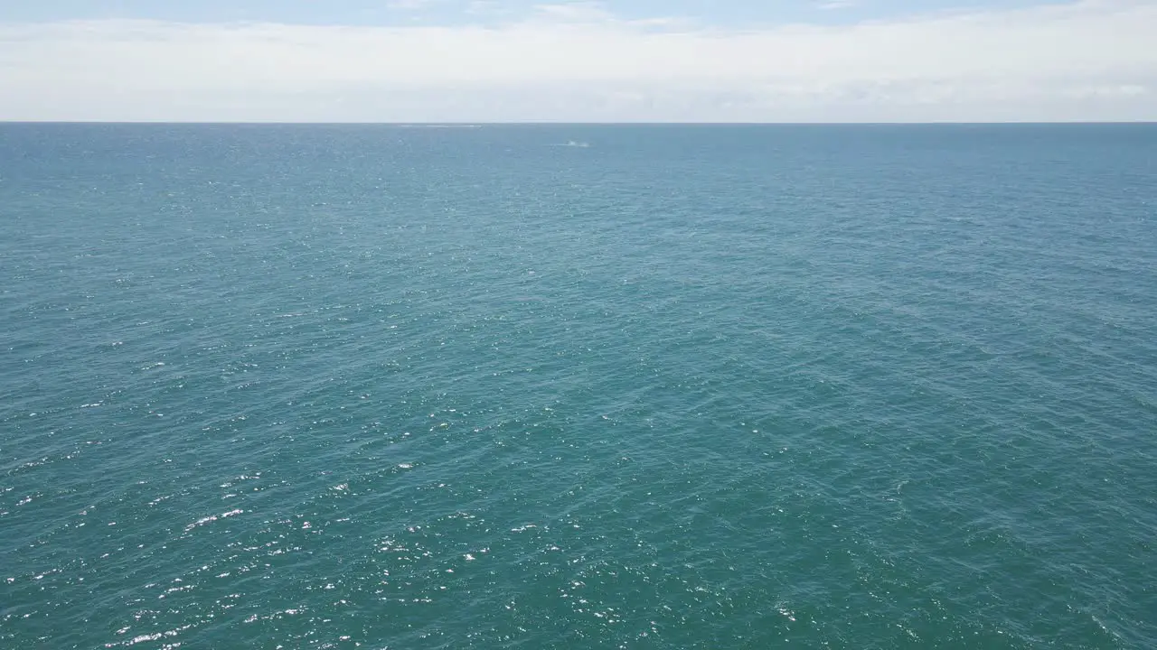 Beautiful calm open sea by the North Stradbroke Island in Australia -Aerial