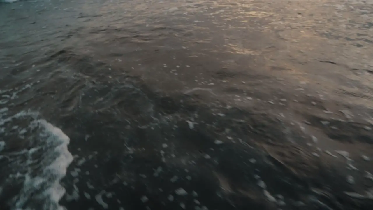 Foamy Sea Waves At El Paredon Beach In Guatemala drone shot