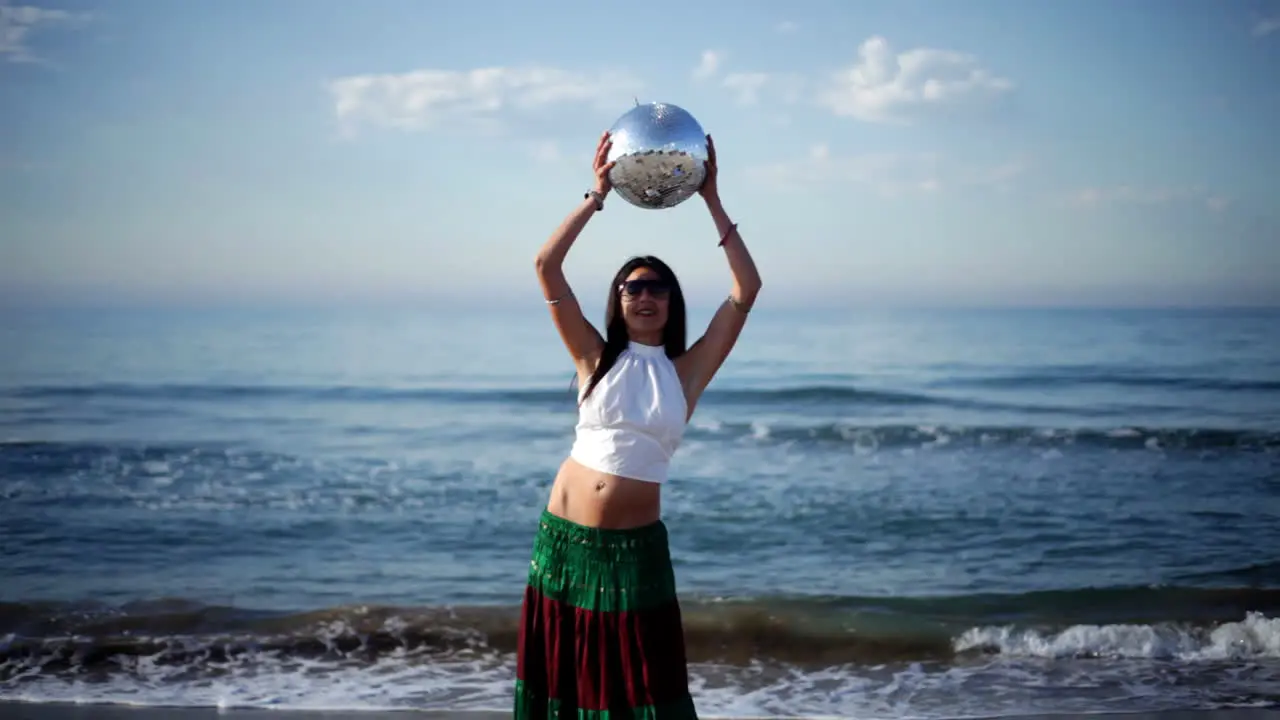 Woman on Beach Dancing 26