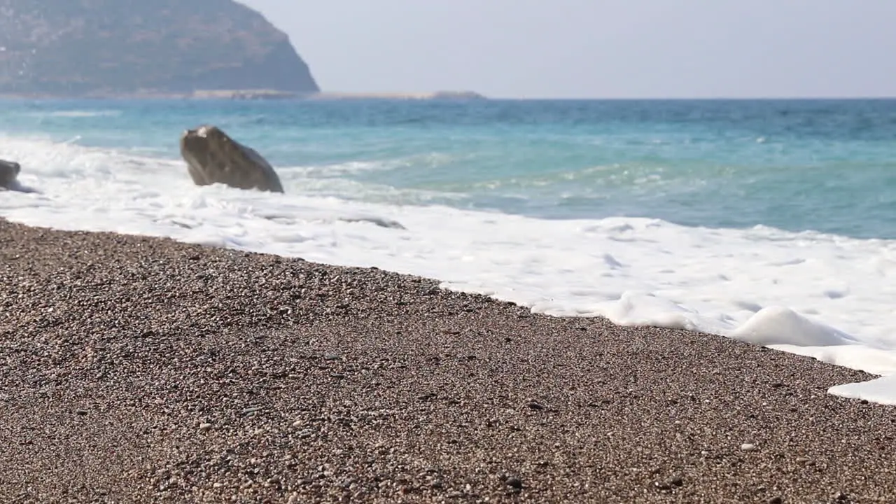 Sea Waves In Antalya Beach Mediterranean 1