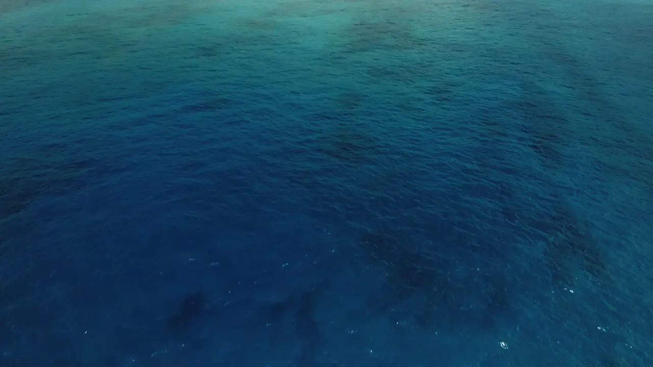 Blue Deep Ocean Of Hapuna Beach On The Big Island Of Hawaii