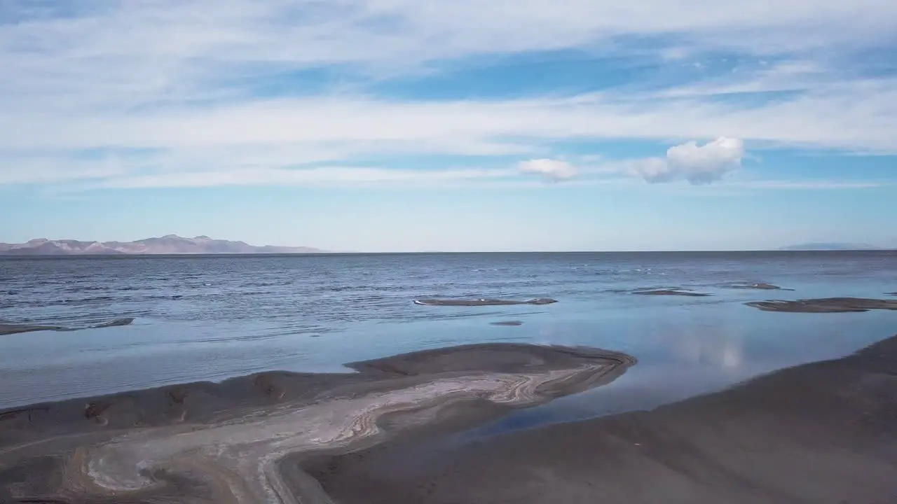 Flying over the Great Salt Lake