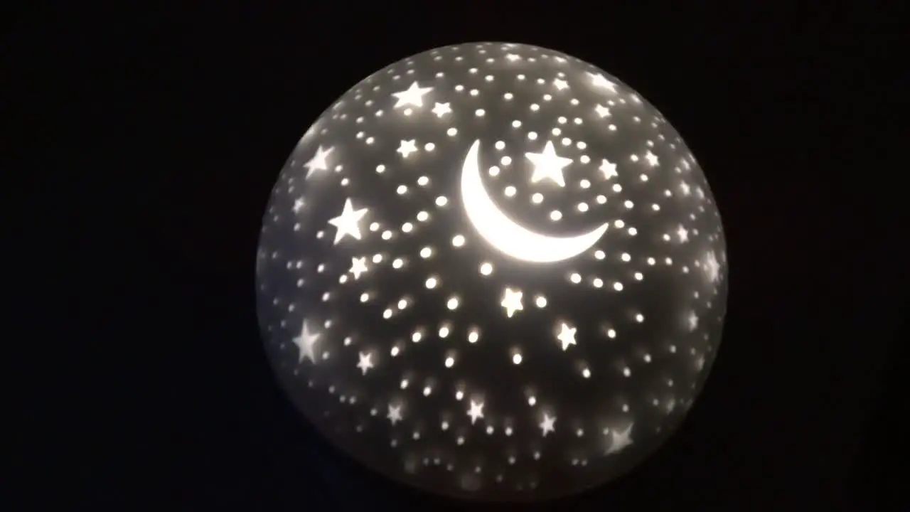 Rotating Night Lamp Projector with Stars and Moon