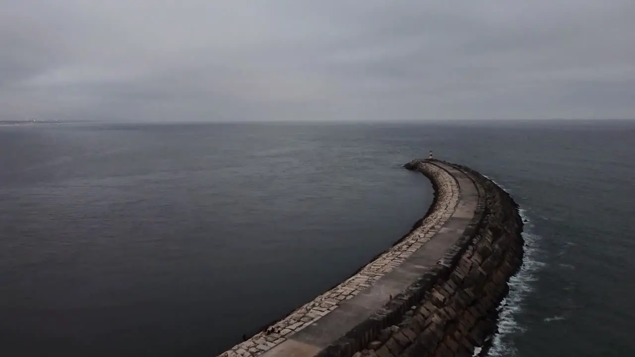 Drone shot over the pier