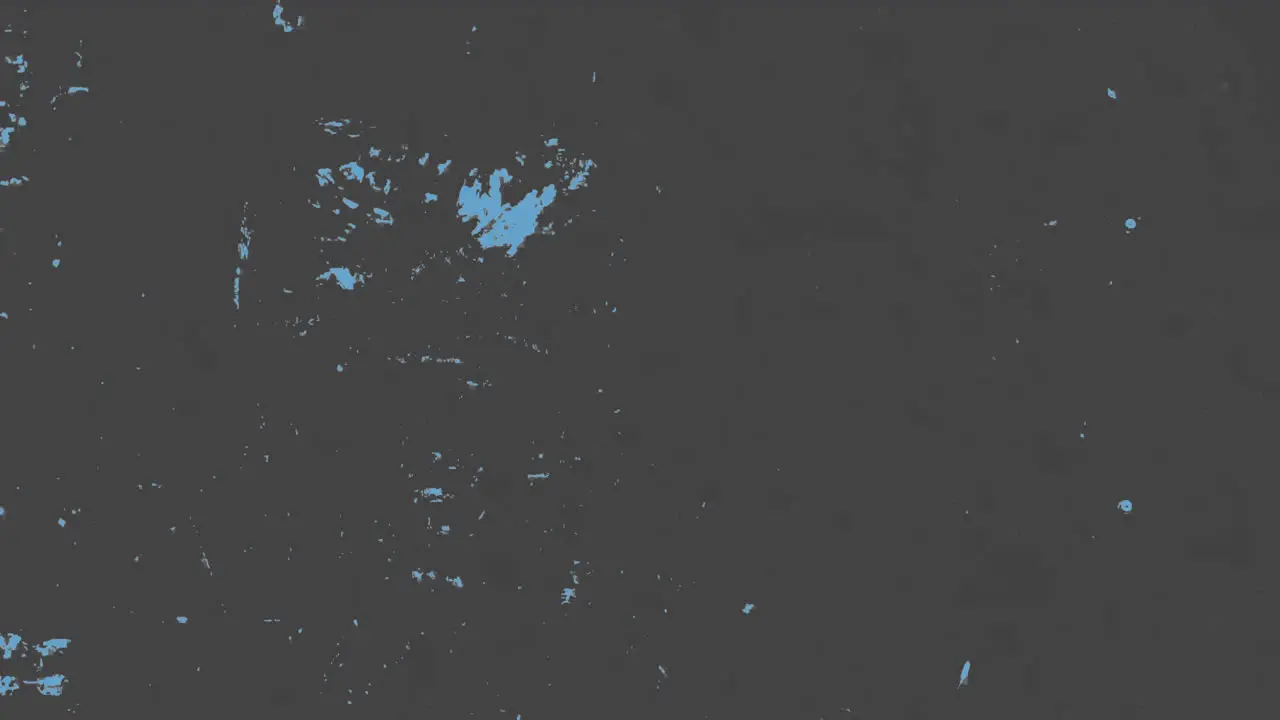 Distressed blue paint splatters grungy worn texture on dark background