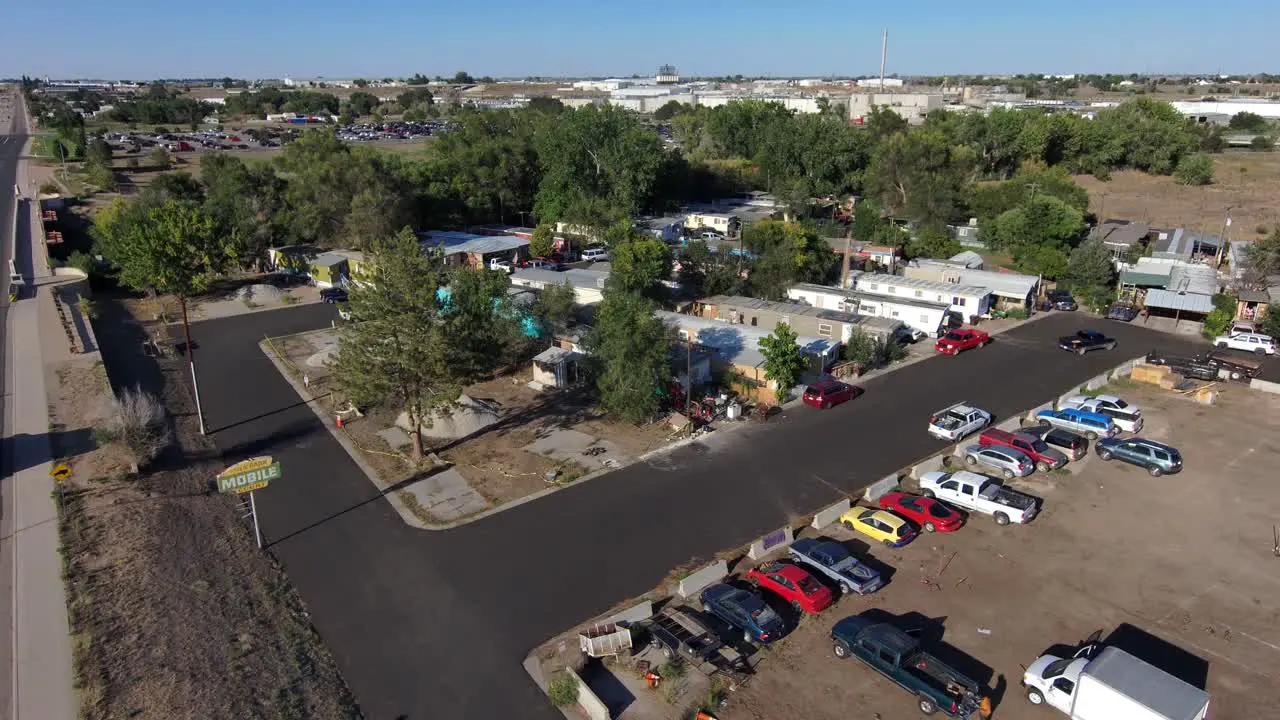 Trailer park living in an industrial part of Greeley Colorado 2022