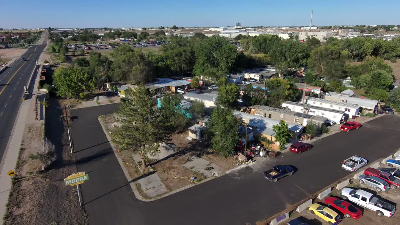 Trailer park living is tough in an industrial part of Greeley Colorado in 2022