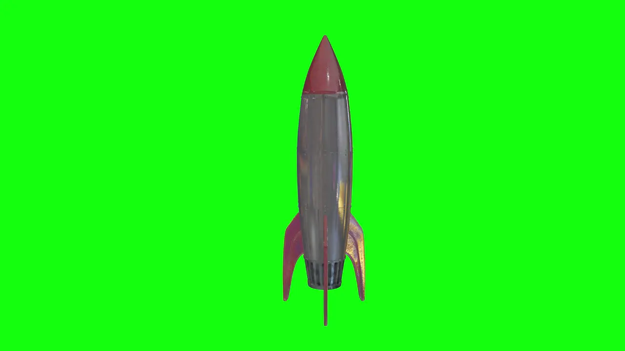 8 animations 3d metal rocket launcher