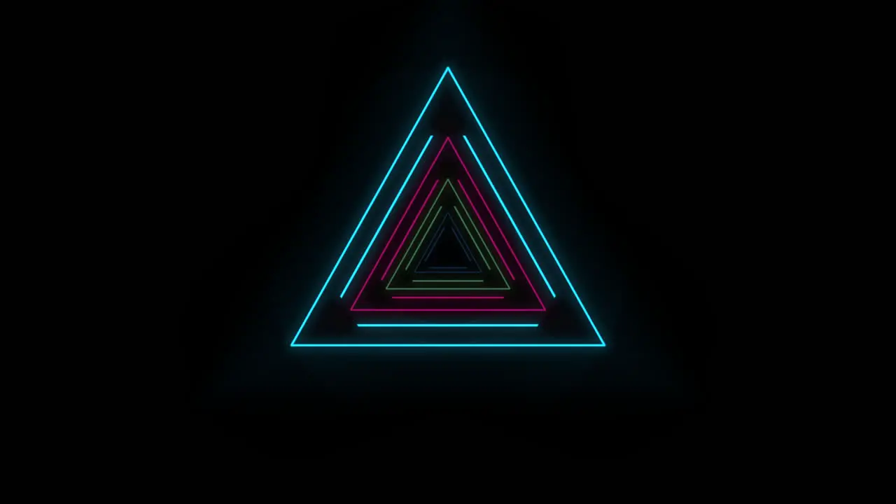 Motion colorful neon triangles 5