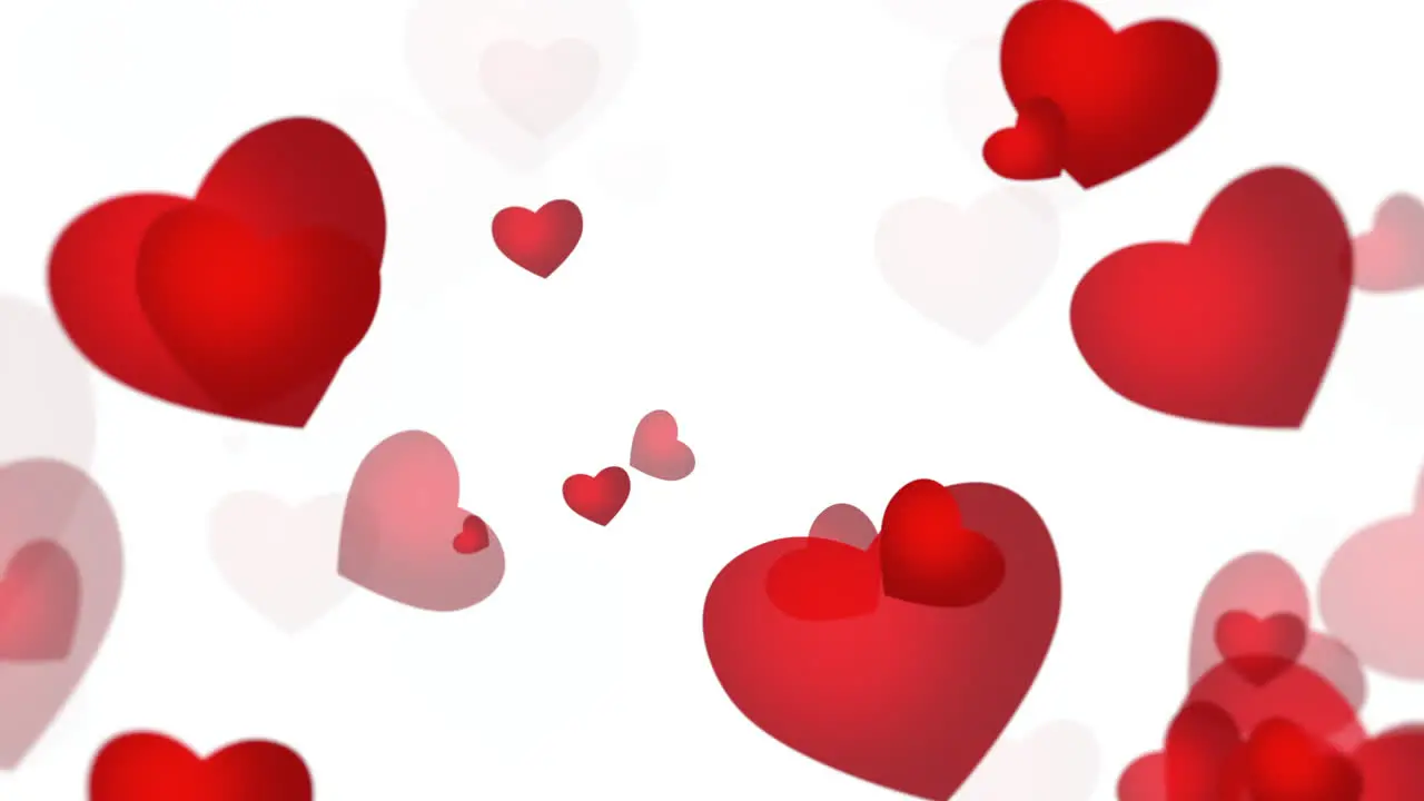 Valentines day shiny background Animation romantic heart 33