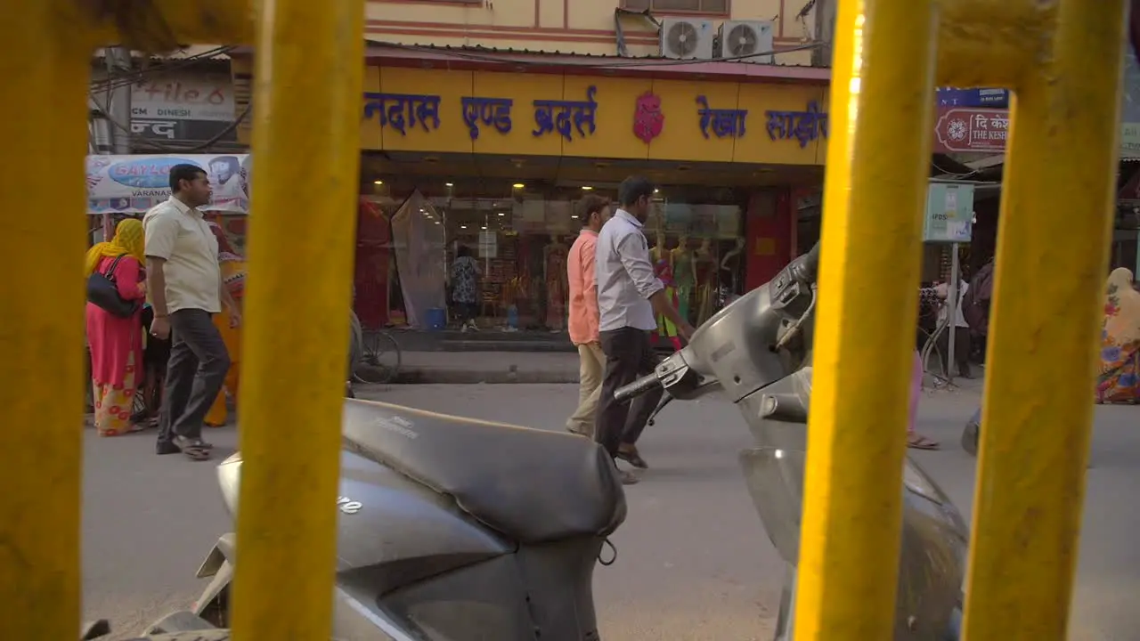 Tracking Along Busy Indian Street