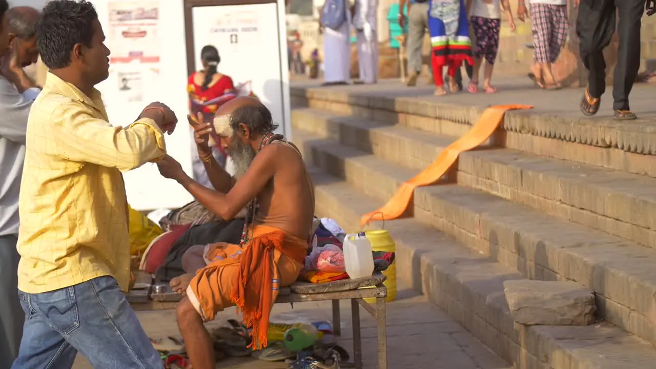 Sadhu Painting Face