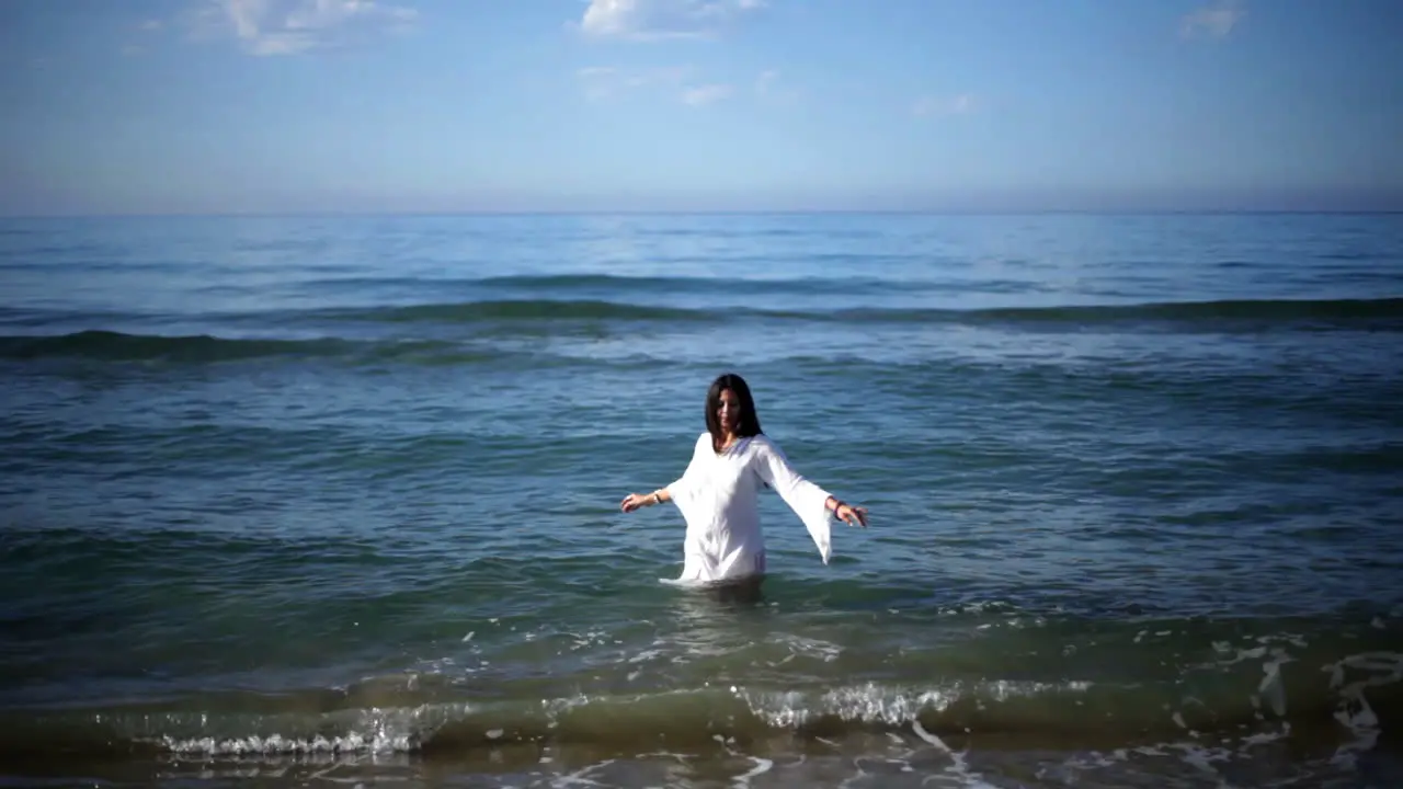 Woman on Beach Dancing 31