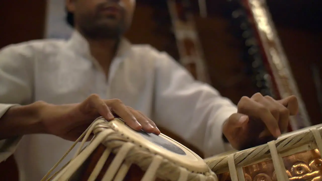 Man Playing Tabla