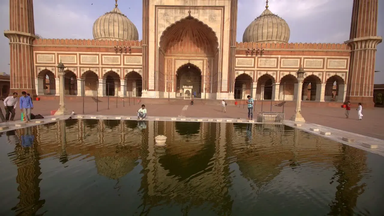 Reflection of Jama Masjid in a Pool