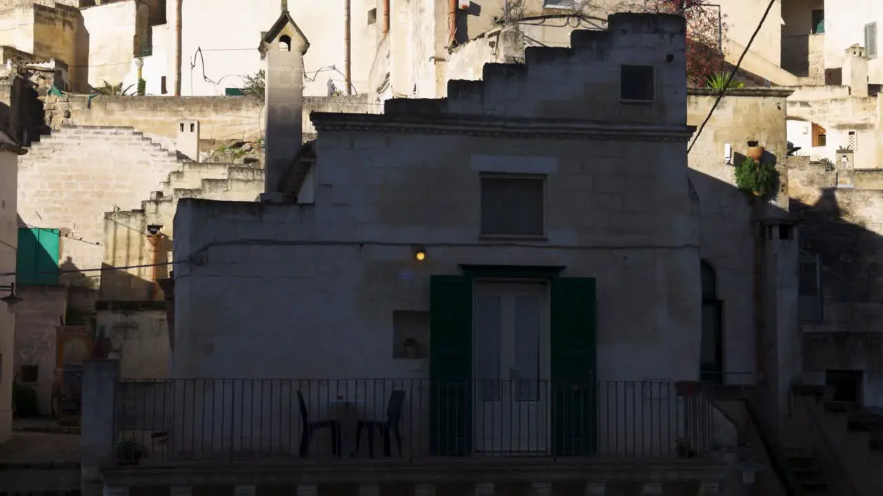 Matera Itlay porch with green shades