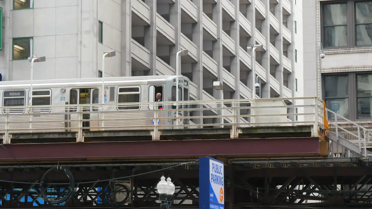 Chicago Train Driver Closing Train Doors