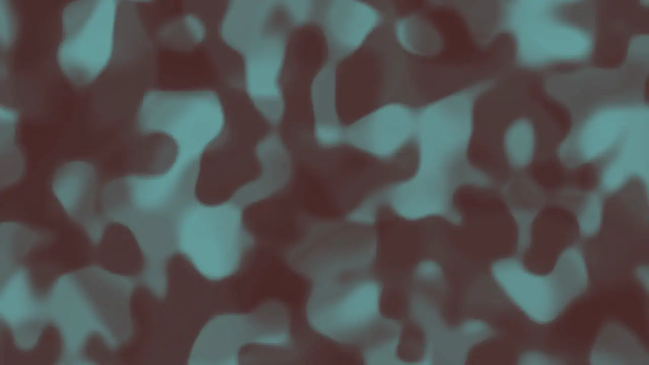 Looping animations of a green and maroon liquid camouflage like pattern