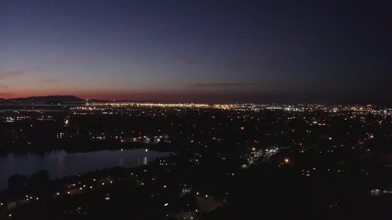 Alameda at sunset-night