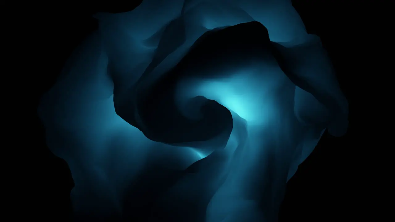 Futuristic flowing liquid dark blue waves pattern