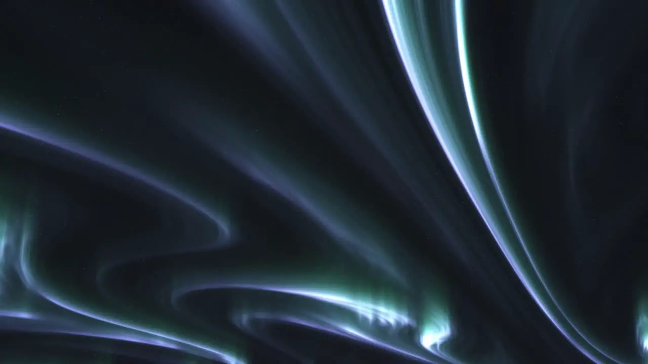 Abstract Lines Of Aurora Borealis In The Night Sky