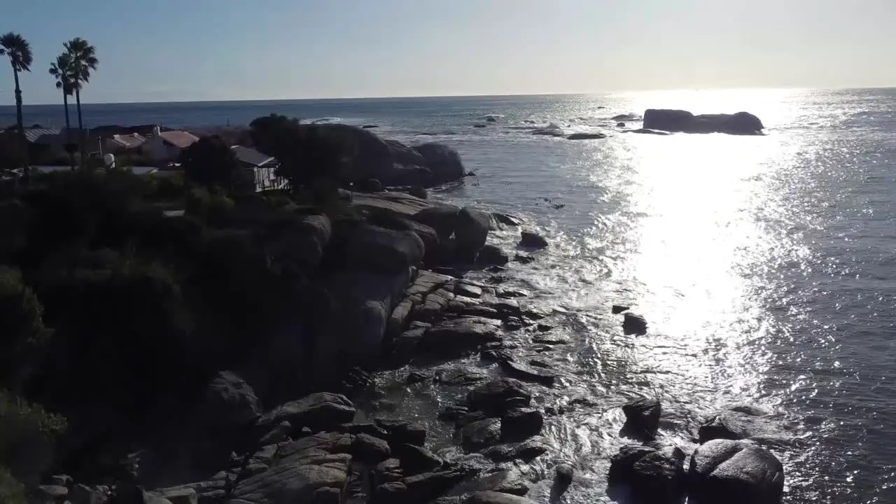 Aerial view of Clifton Beach in Cape Town