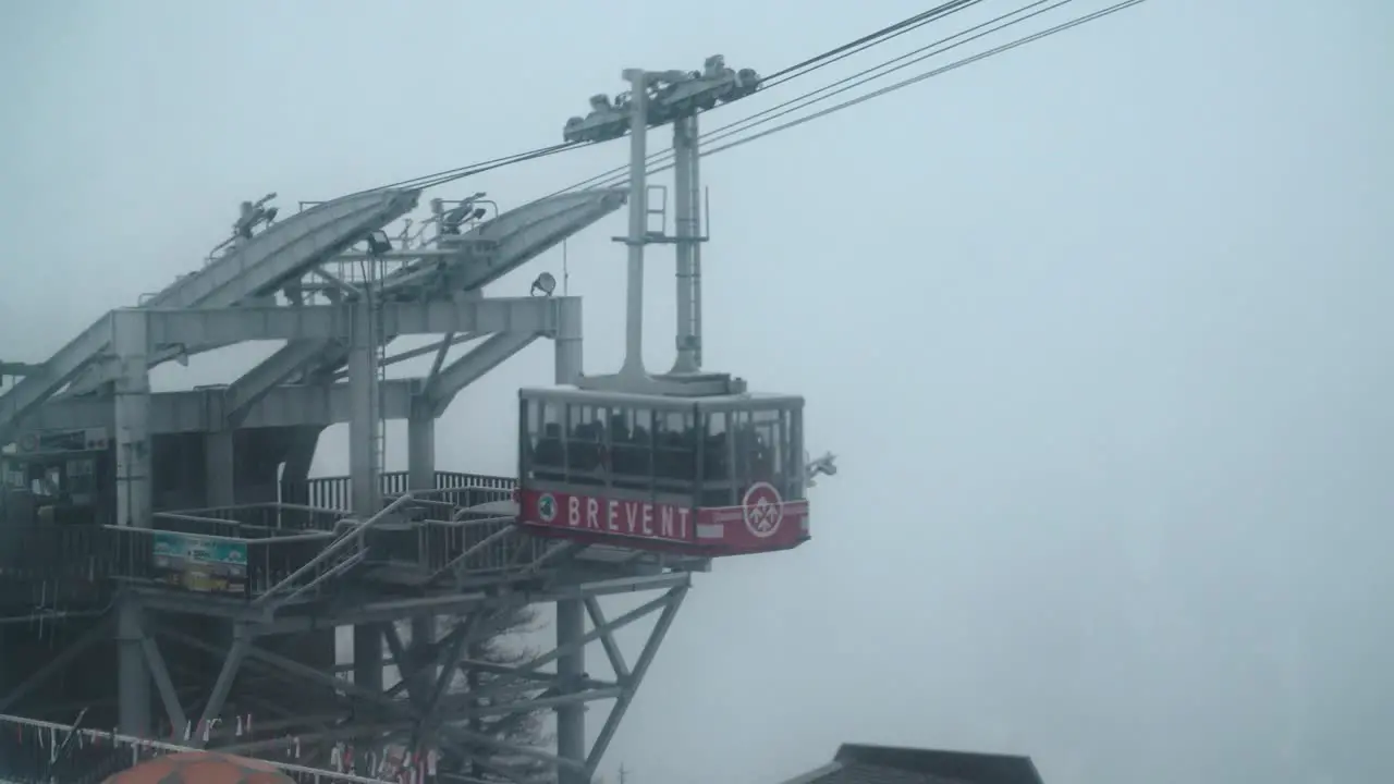 Ski Lift Leaving Platform