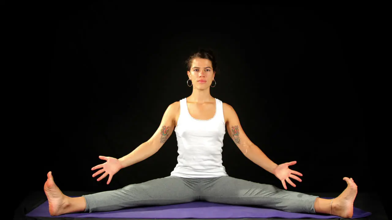 Young Woman Doing Yoga 03