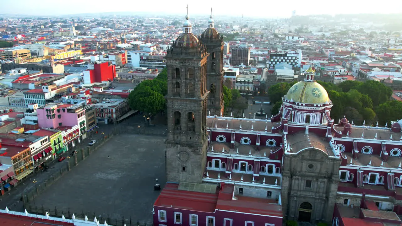 Timelpase of Cathedral of Puebla Baroque cathedral