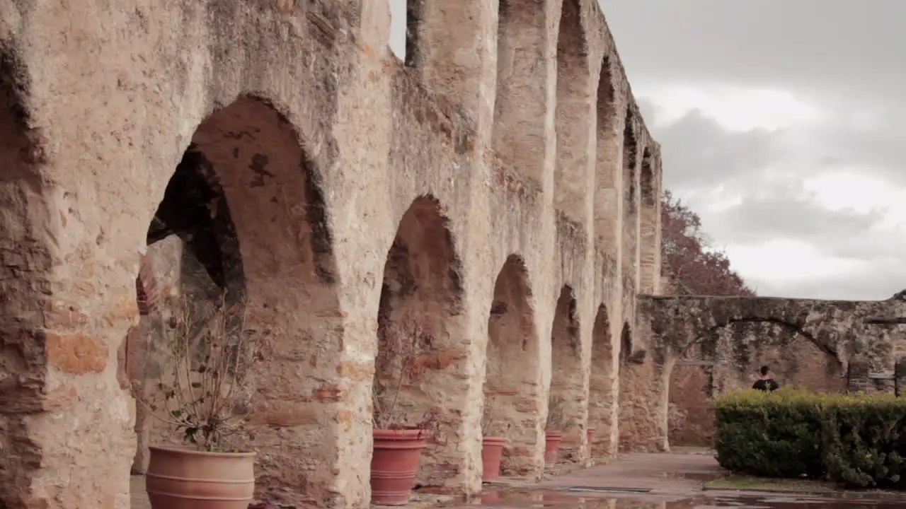 This is a shot of the Mission San Jose in San Antonio TX