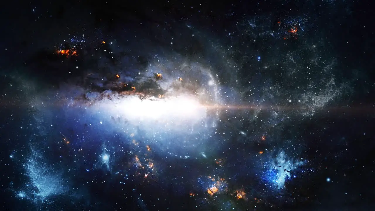 4k galaxy that moves in the great universe