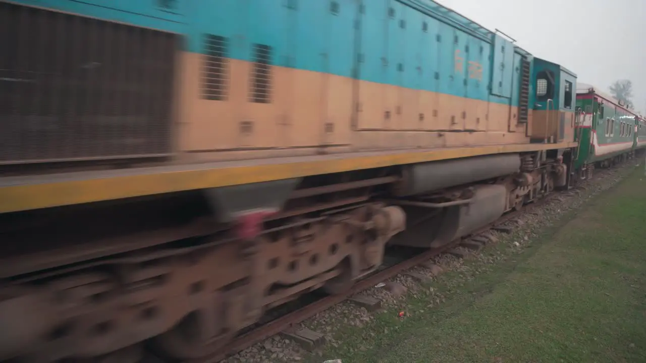 Bangladesh Railway train heading towards Rangpur