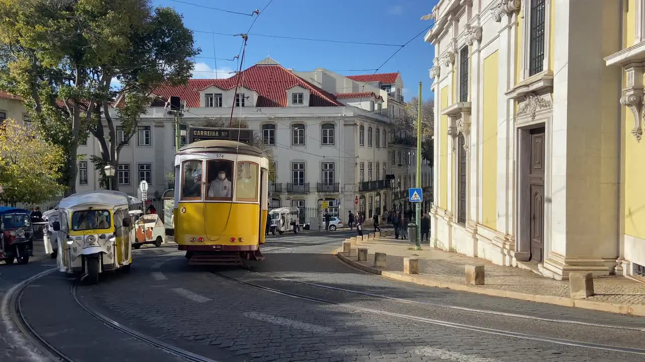 Electric trams and Tuk Tuk Tricycles serve the transport needs of Lisbon's locals and tourists alike