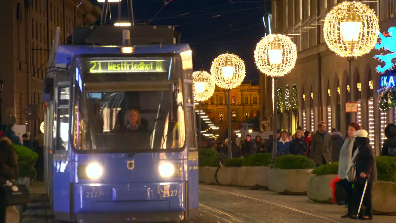 Munich Tram at Christmas